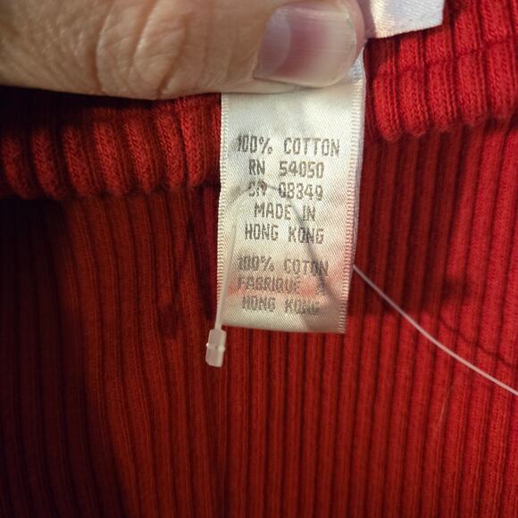 Jones New York Sport 2X Red Corduroy Pull On Pants [140] - Picture 7 of 11